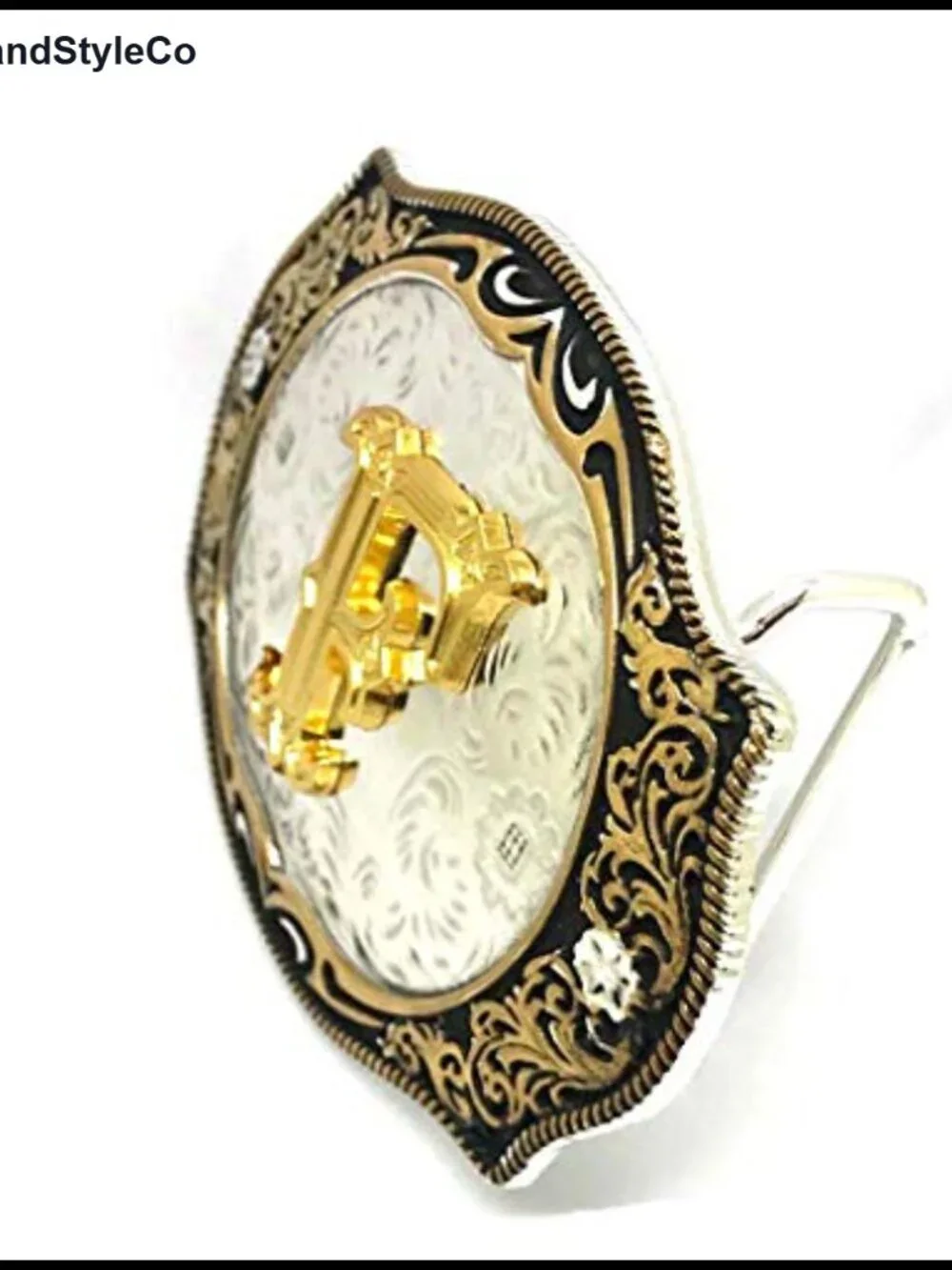 Zinc Alloy Initial Letter Belt Buckle for Standard 1.5